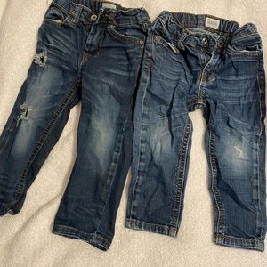 Hudson toddler jeans. 18mo & 2T